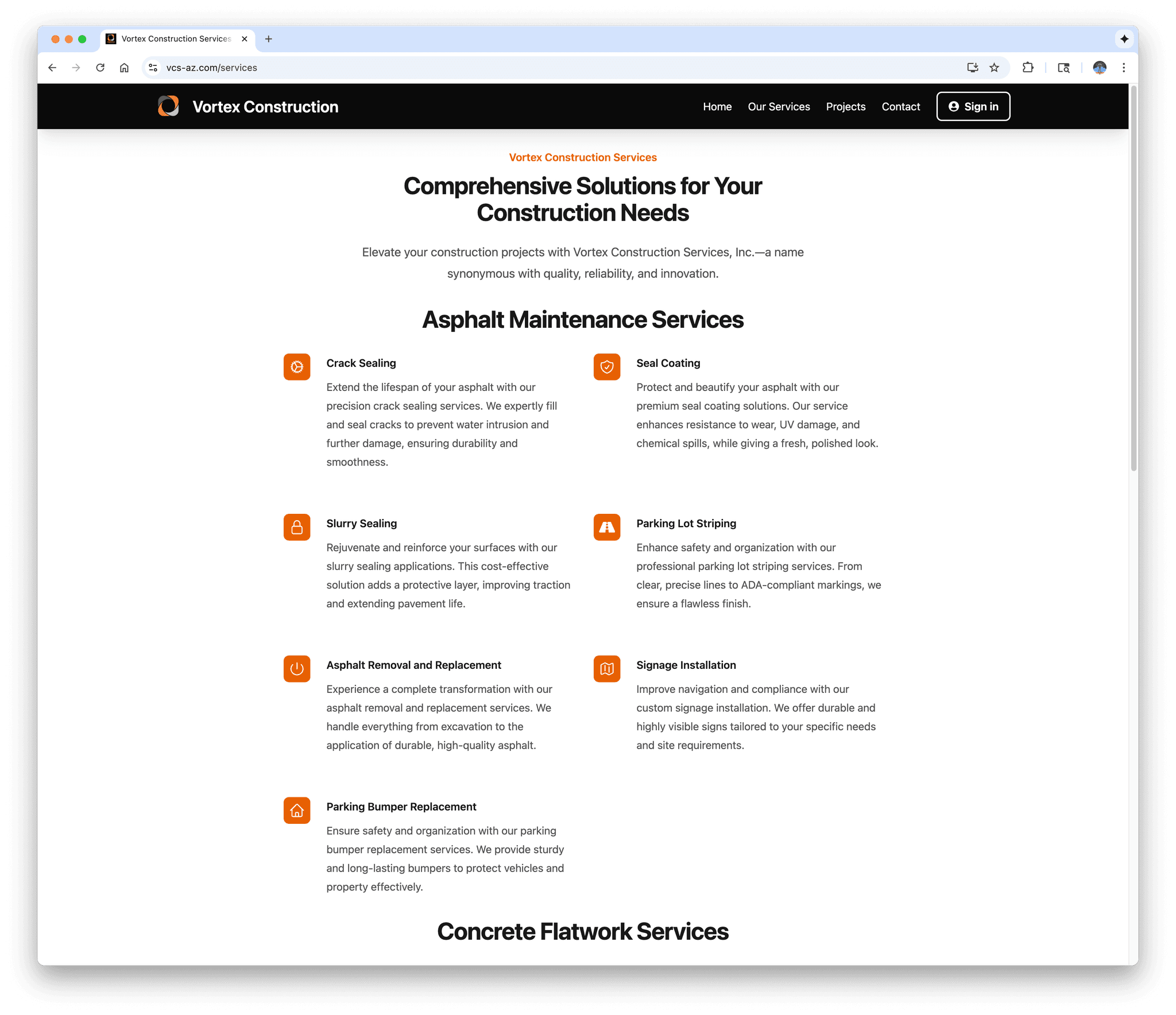 Vortex Construction Services